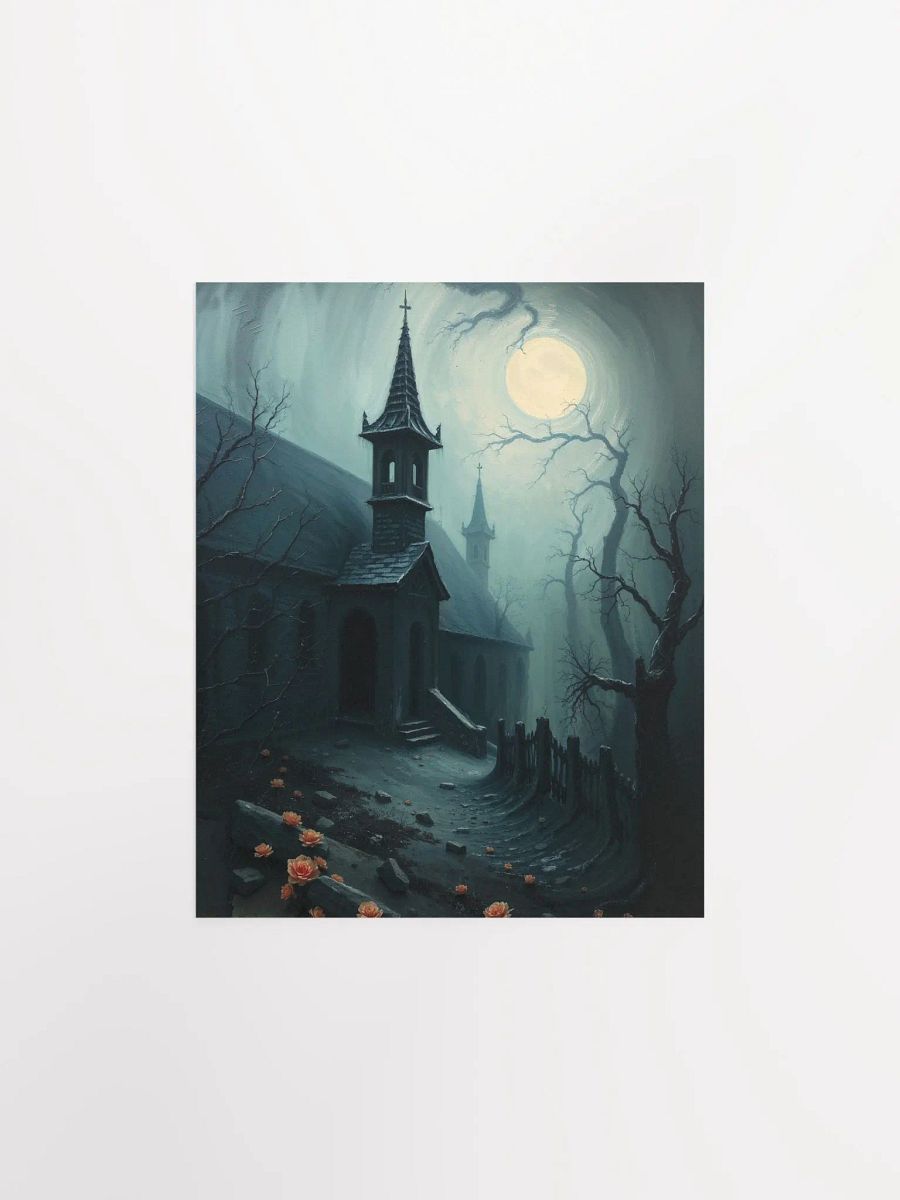Moonlit Gothic Path Poster product image (1)