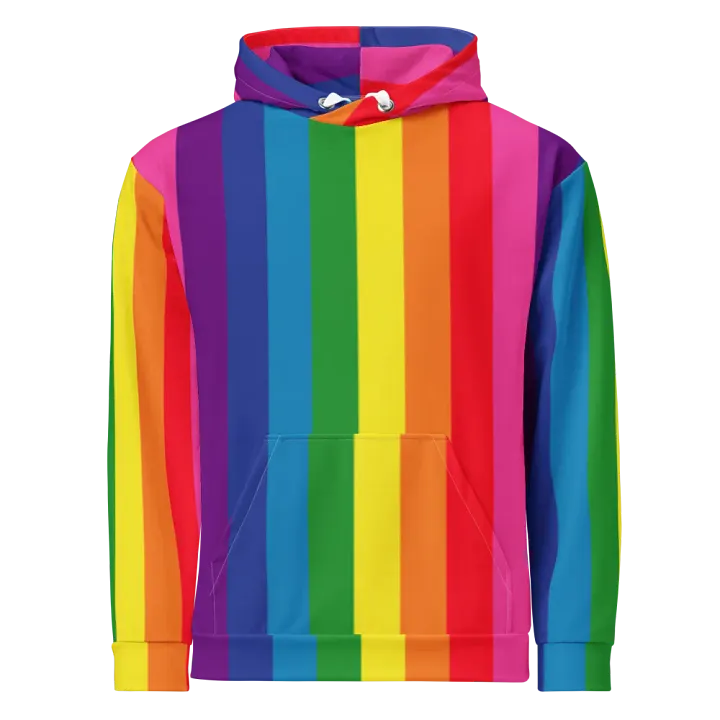 1978 Rainbow Pride Flag = 8-Color - All-Over Print Hoodie product image (1)