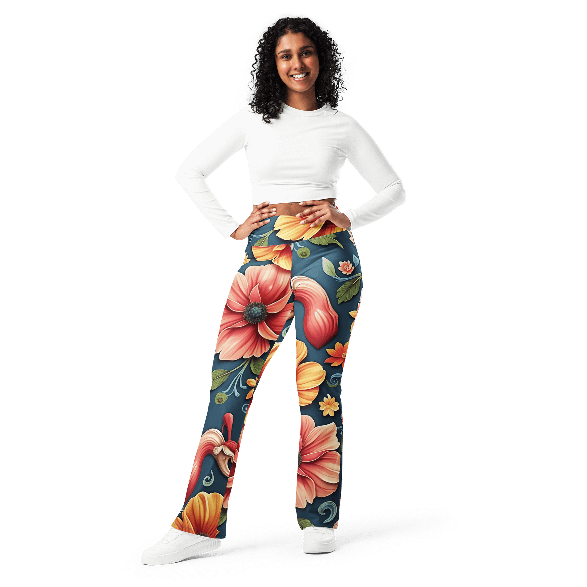 Barry Grady 'Floral Fiesta' Flare Leggings product image (10)