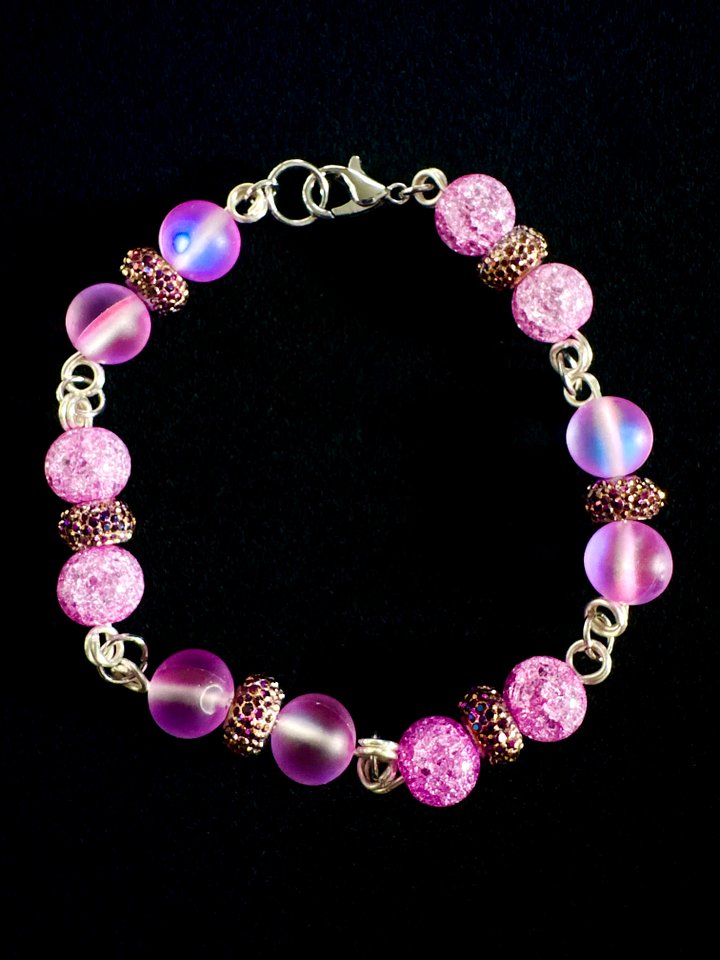 MFD-00276 | 8" Pink Passion Bracelet | by Monique Faella Designs™ product image (1)