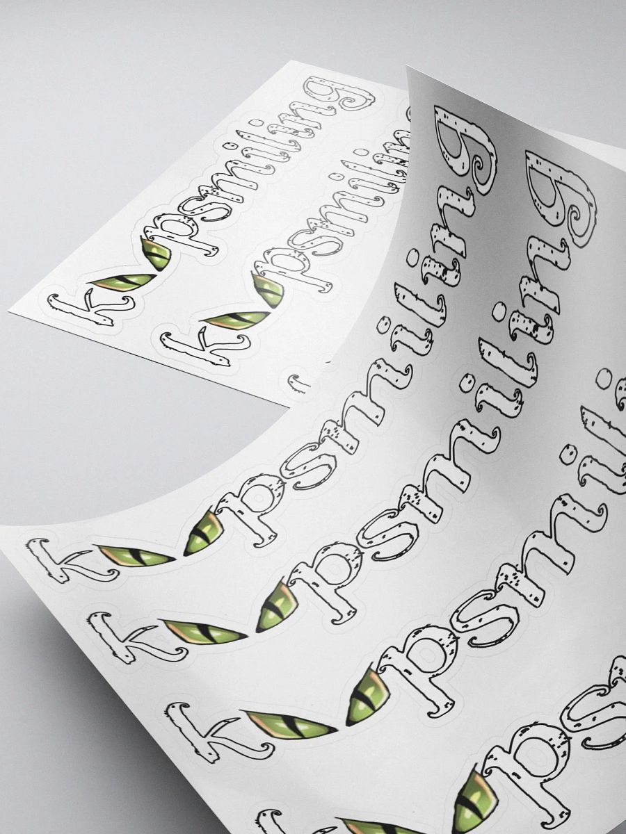 Keep Smiling w/eyes and white text sticker product image (4)