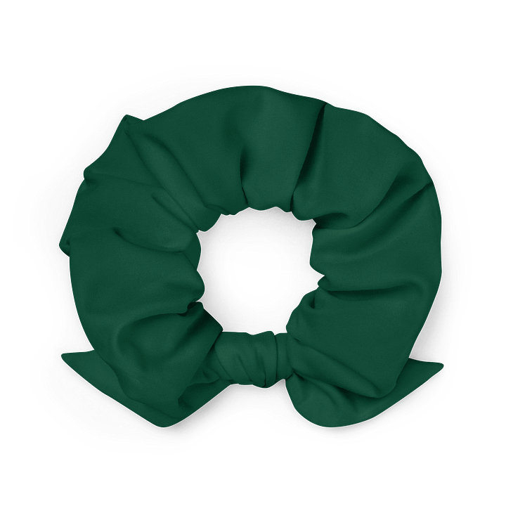 Out of Touch Billionaire Money Green Solid Color Eco Friendly Scrunchie with a Bow product image (2)