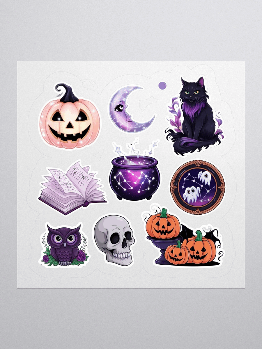 Mystical Halloween Kiss Cut Stickers Set product image (3)