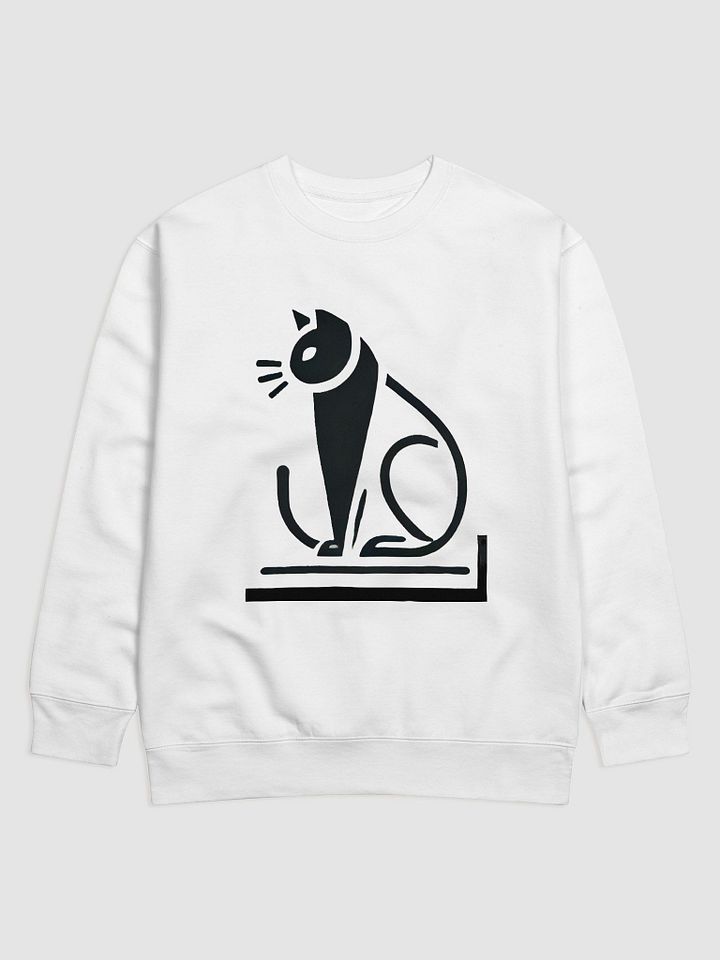 Elegant Cat Silhouette Sweatshirt product image (1)