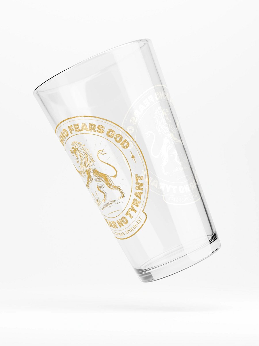 Fear No Tyrant pint glass product image (4)