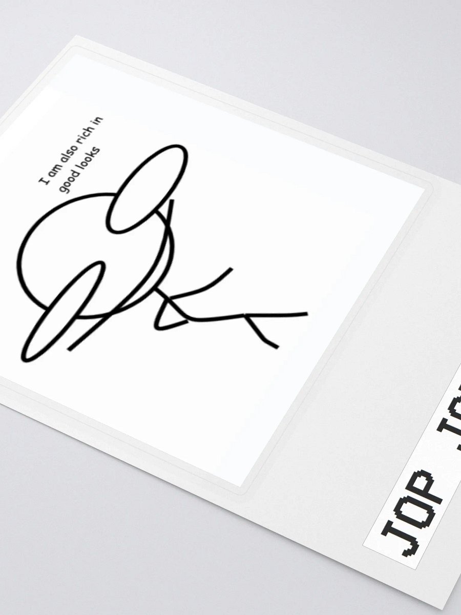 Jop Jopington Rich in Good Looks Sticker product image (3)