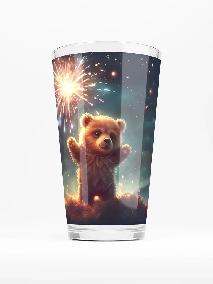 Fireworks Bear Pint Glass product image (1)