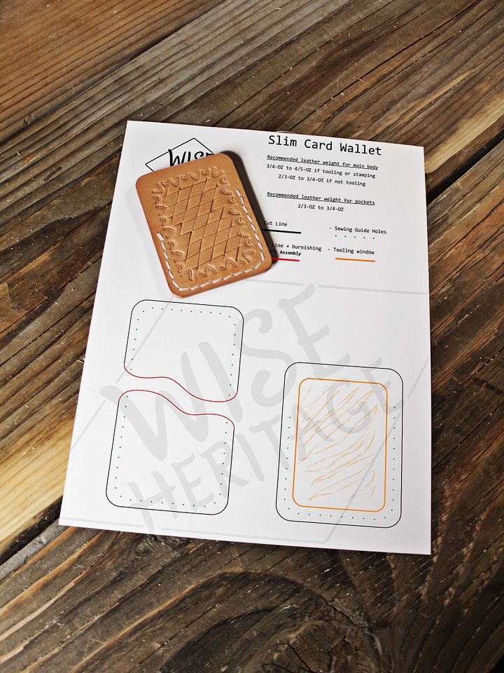 Slim Card Wallet Cut Pattern product image (2)