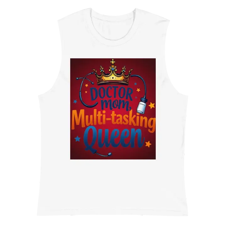 doctor mom, Multi-tasking Queen Muscle Tank product image (6)