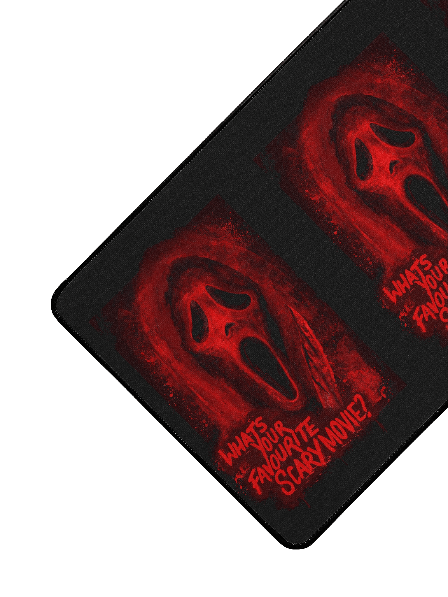 Red Ghost Face Large Desk Mat product image (3)