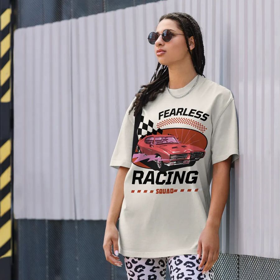 Fearless: racing oversized t-shirt product image (3)