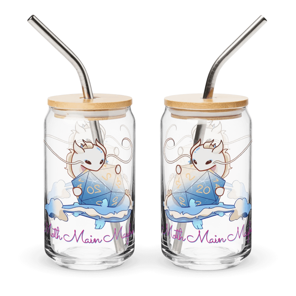 Moth Glass with Dice Logo product image (1)