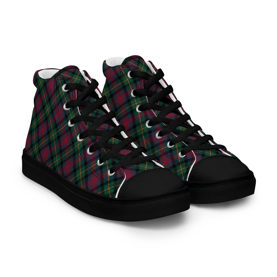 Logan Tartan Men's High Top Shoes product image (1)