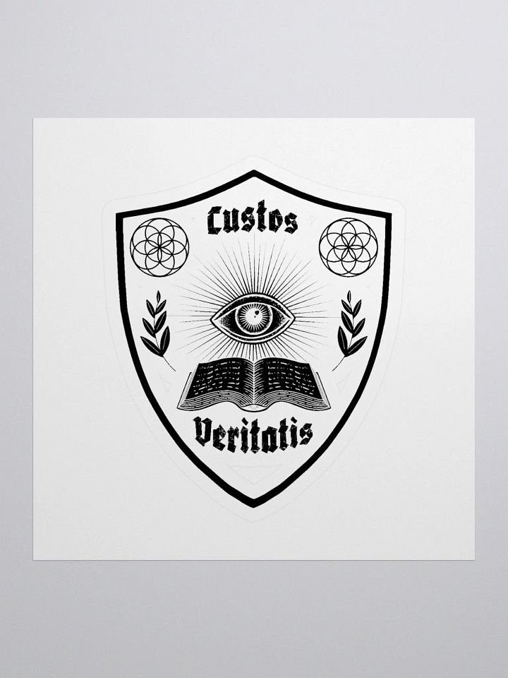 Custos Veritatis Sticker Black & White product image (1)