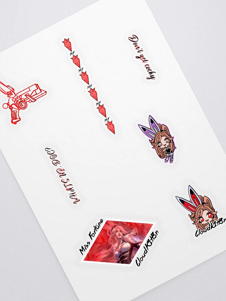 Battle Bunny Sticker Sheet (lg) product image (1)