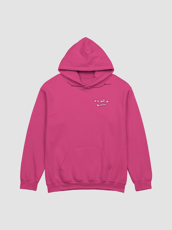 “It’s all a bit!!!” (sm. lined design, #A6073C) classic hoodie product image (38)