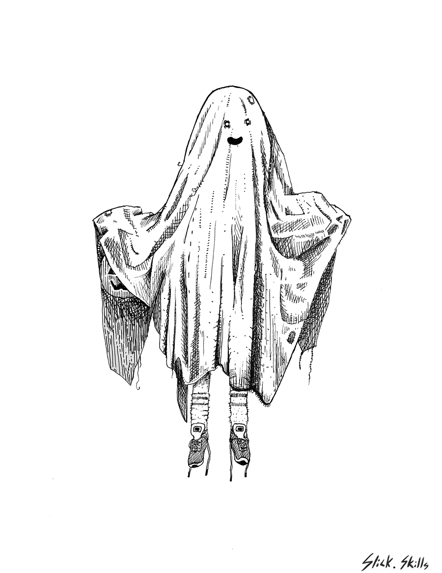 Bedsheet Ghost / "Ghosty Boi" Print product image (2)