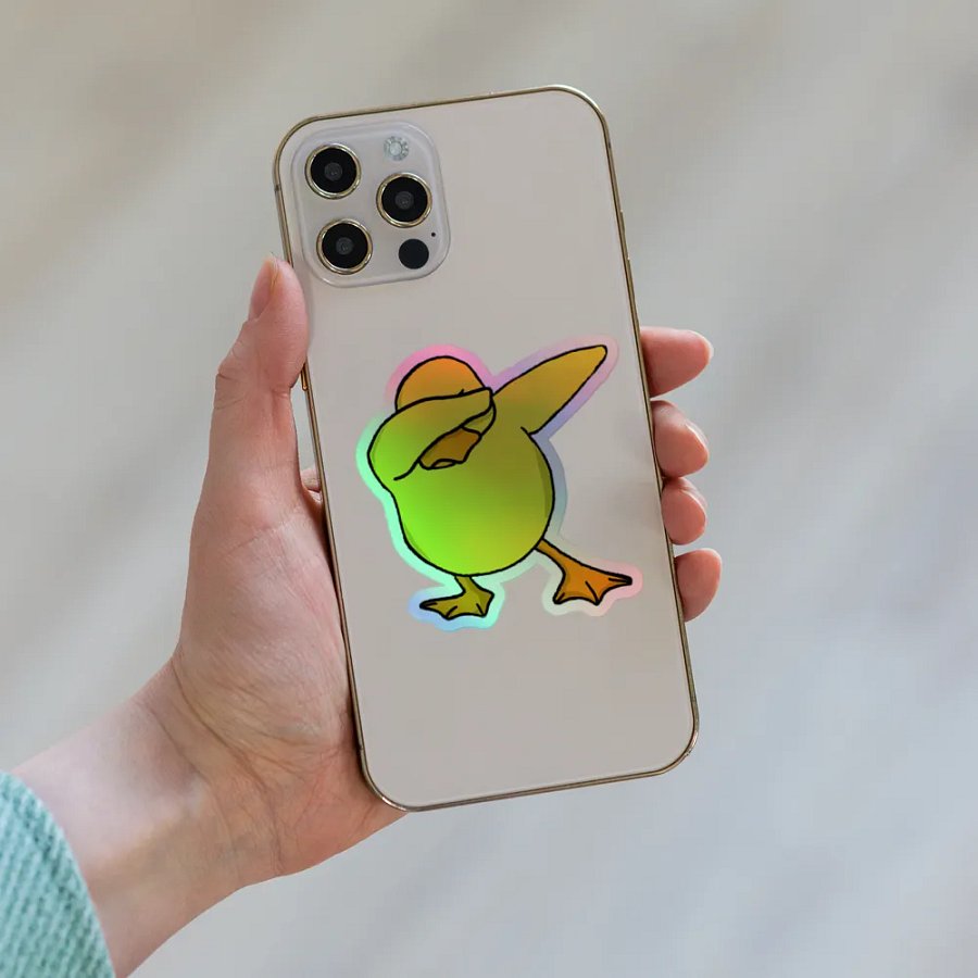 Holo Dabbing Ducko Stickers product image (8)