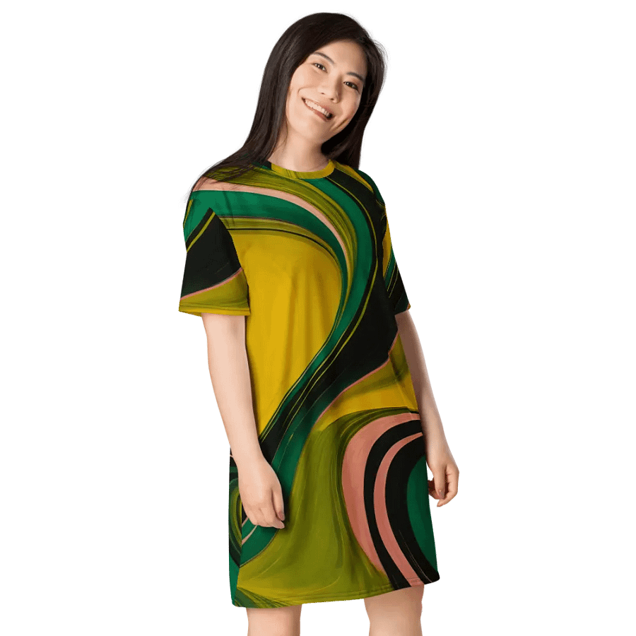 Swirl Symphony T Shirt Dress product image (7)