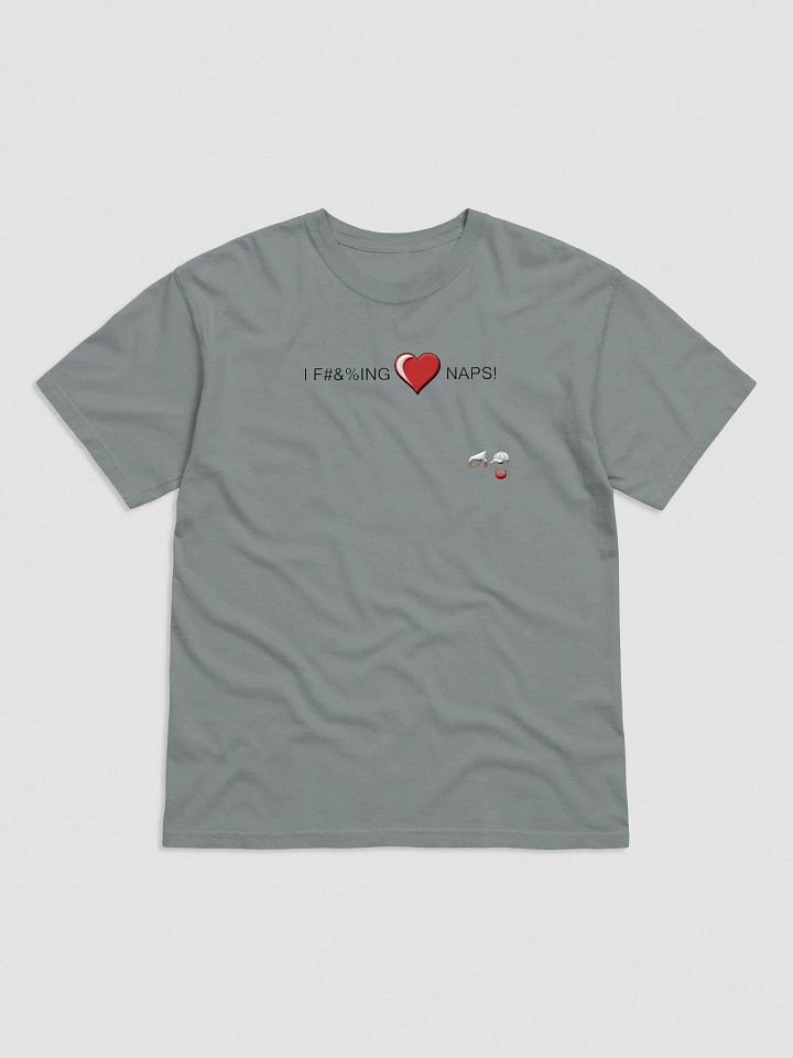 I Love Naps Shirt Light Grey Stiched product image (1)