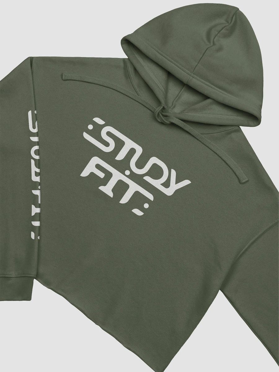 Abstract Monochrome Crop Hoodie product image (3)