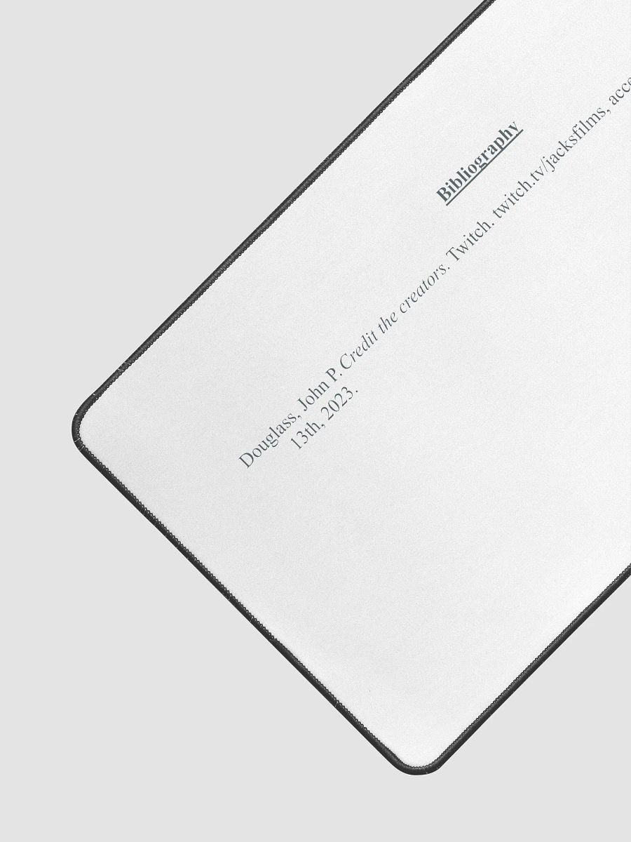Credit the Creators Bibliography Desk Mat product image (4)