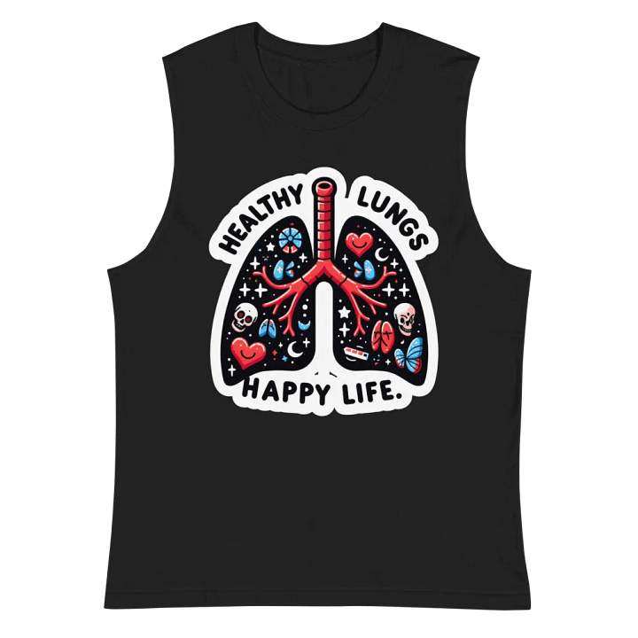 Vibrant Lung Art Muscle Tank product image (3)