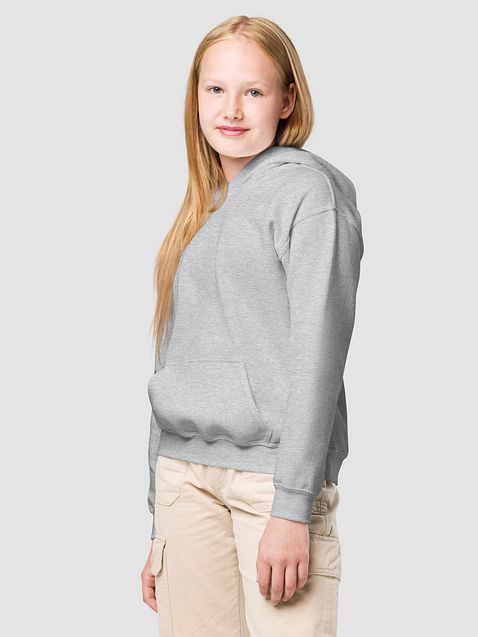 Photo showing Gildan Youth Heavy Blend Hoodie