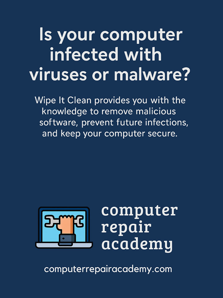 Wipe It Clean - Cleaning Up Computer Virus & Malware Issues Ebook product image (2)