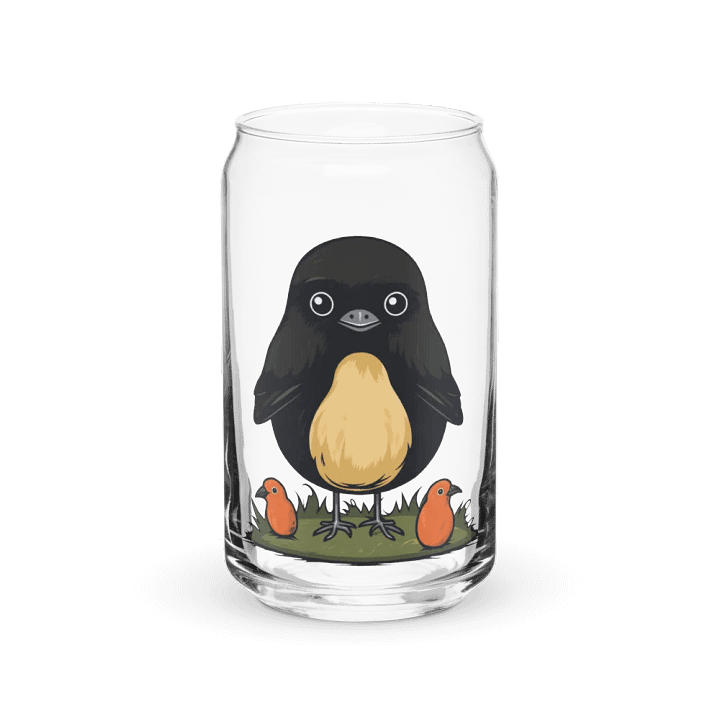 Can-Shaped Glass 🖤 Big Bird & Little Birds product image (2)
