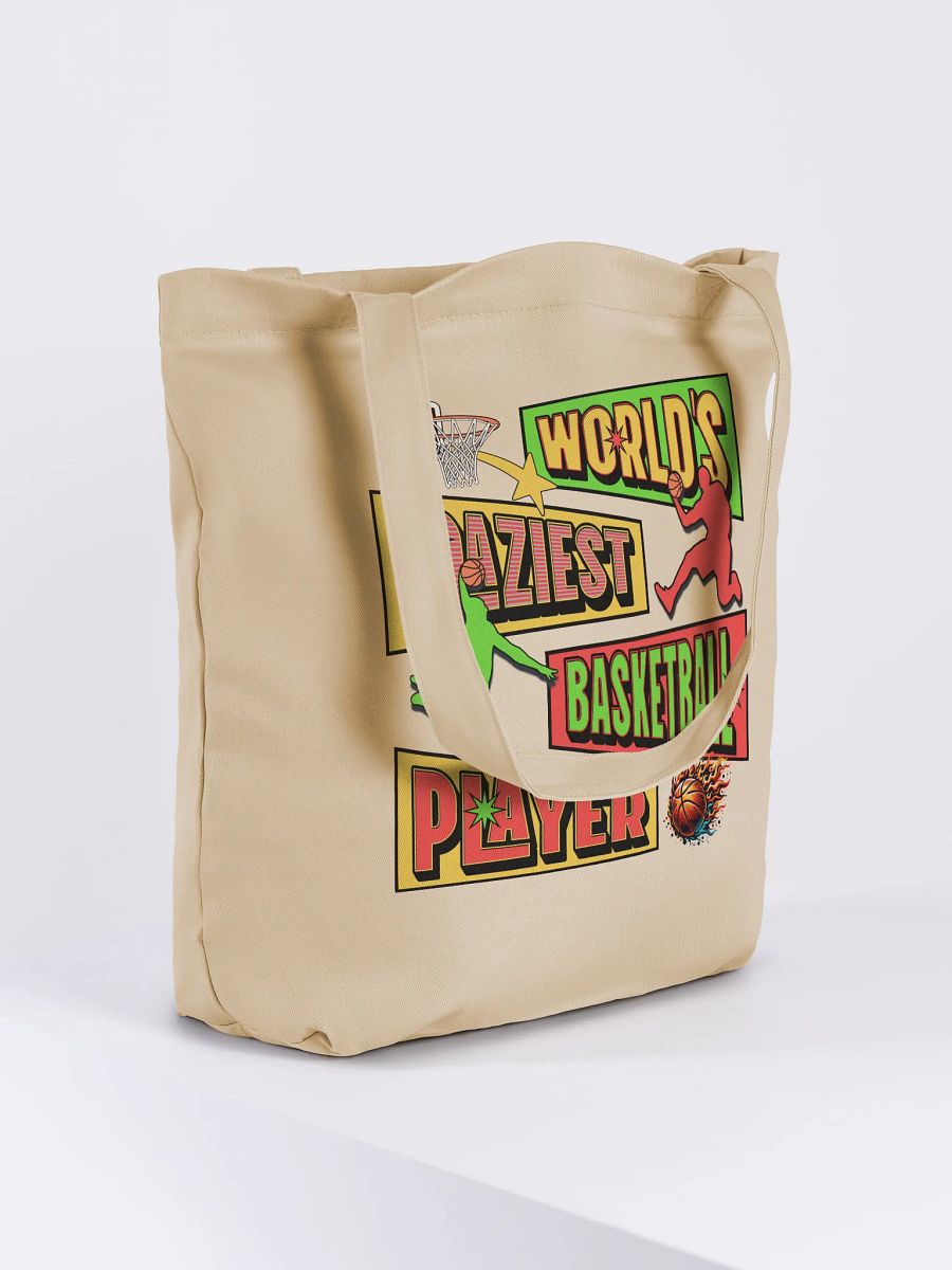 Worlds Craziest Basketball Player Flaming Hoops Tote Bag product image (4)