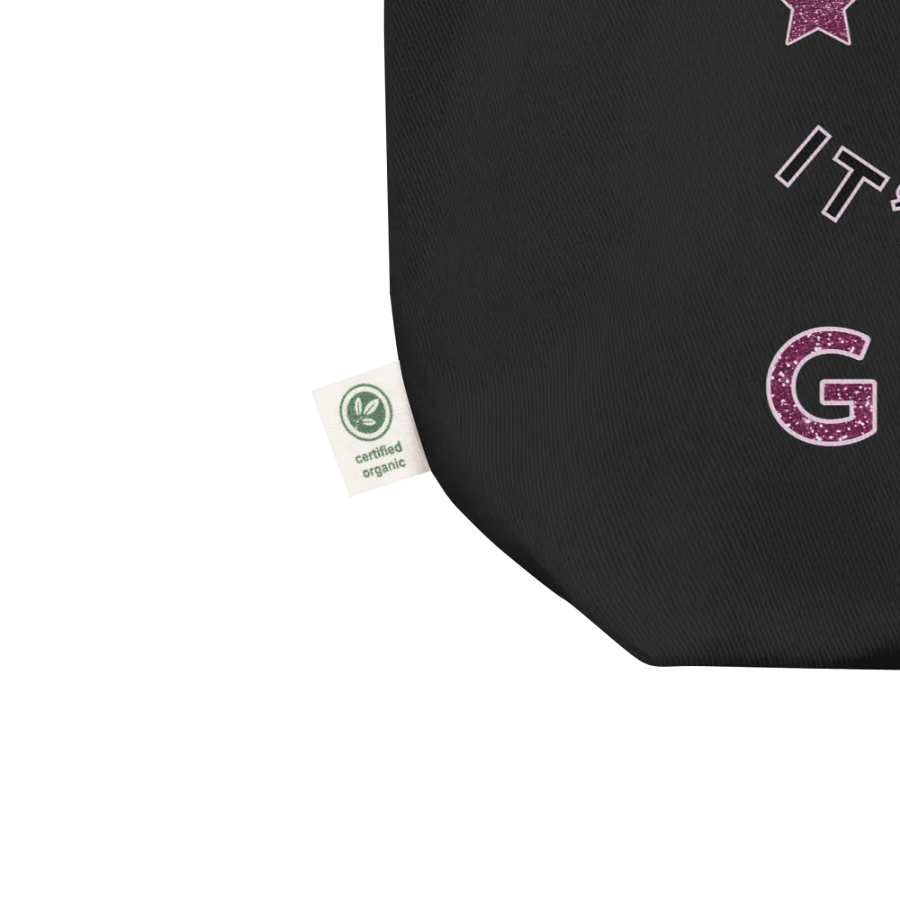 Funny Quote It's Not Gray It's Wisdom Glitter Eco-Green Tote product image (7)