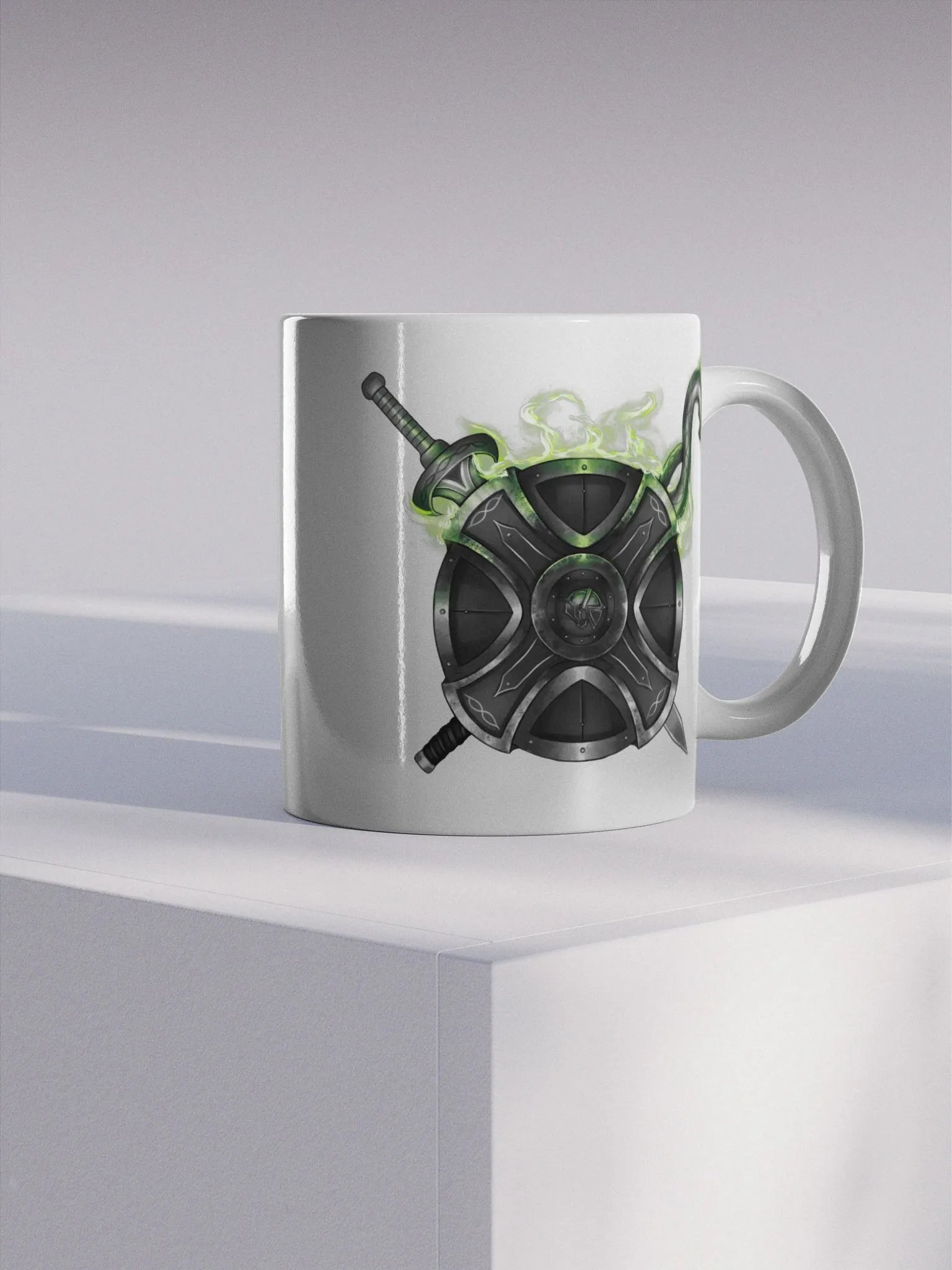 #Armory White Glossy Mug product image (4)