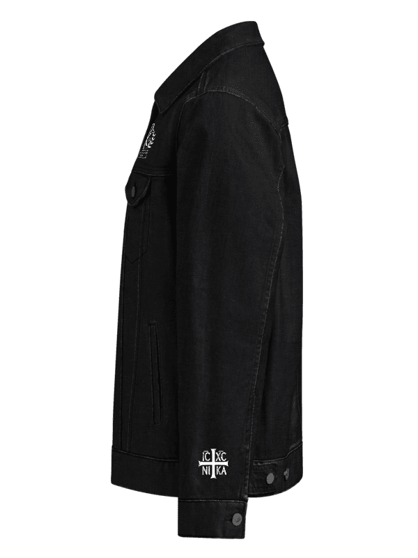 Divine Cross Emblem Denim Jacket product image (10)
