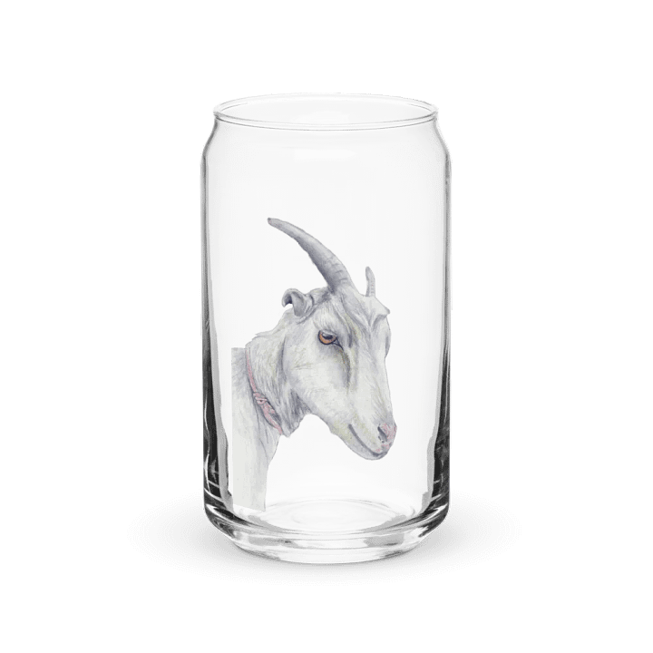 Goat Drawing Glass Can Cup product image (2)