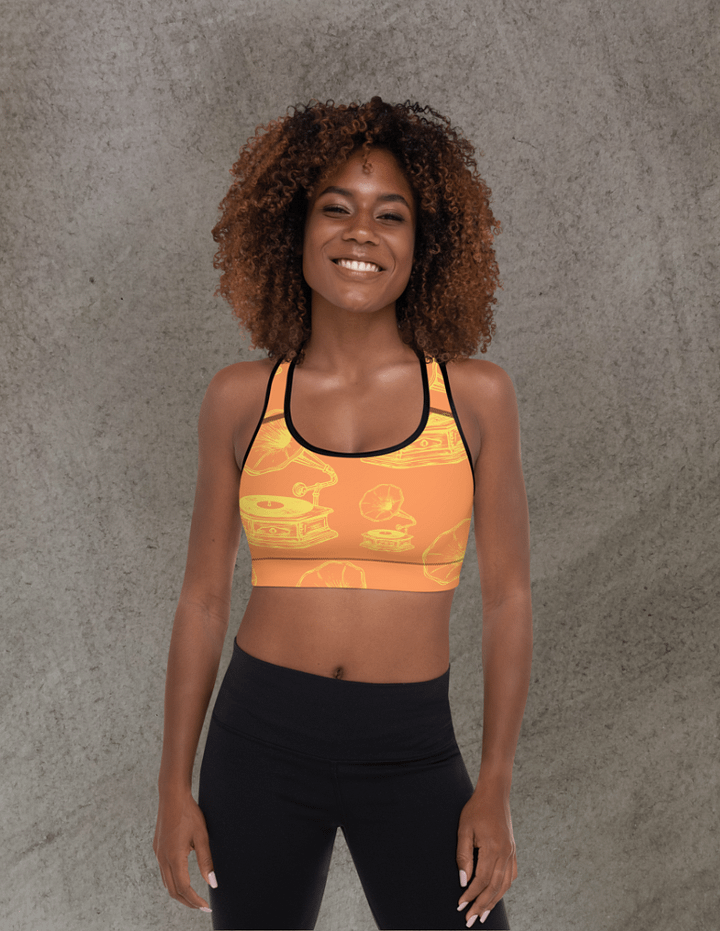 Vintage Gramophone Sports Bra product image (1)