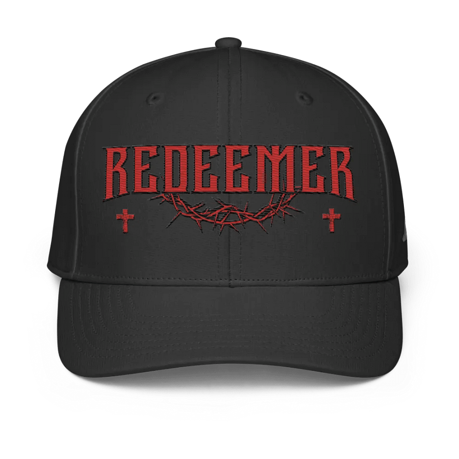 Red Redeemer Crown 3D Puff Performance Cap product image (1)