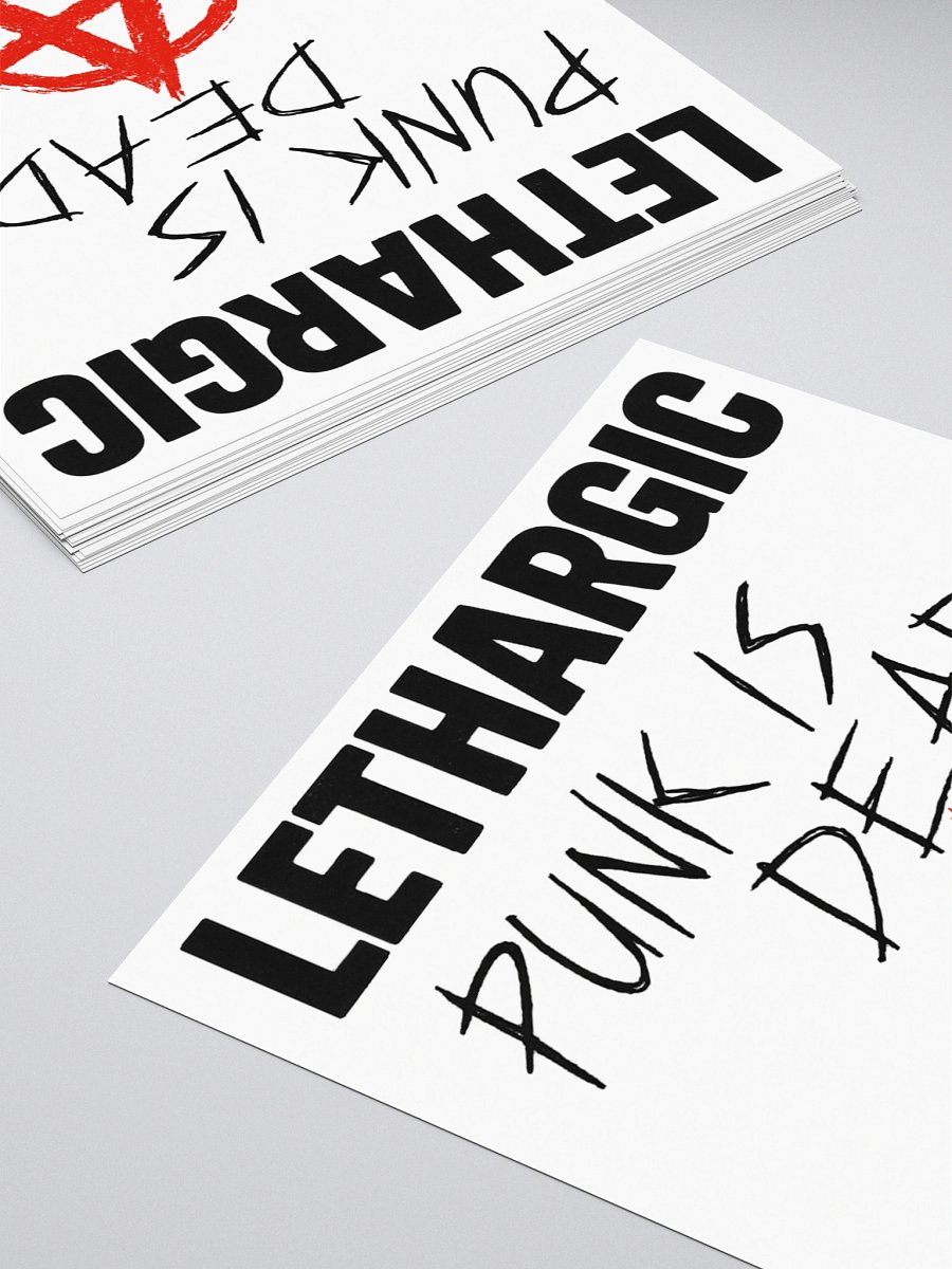 Lethargic (V2) Punk Is Dead Sticker product image (4)