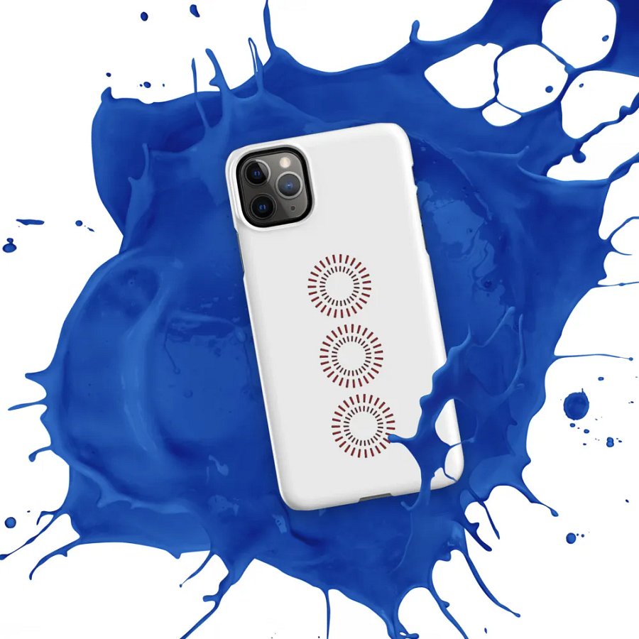 Red Circle Snap Case for iPhone® product image (54)