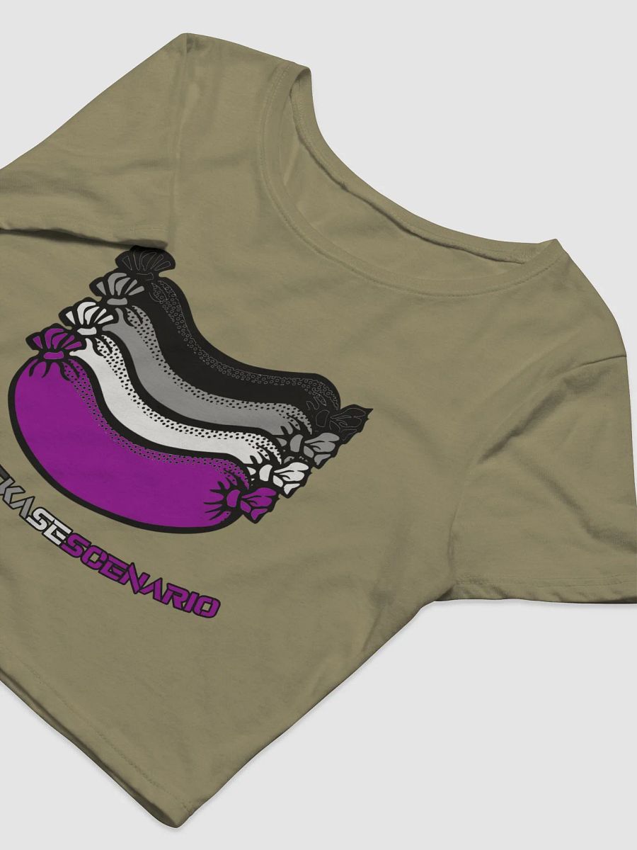 Asexual Pride Crop Sausage Tee product image (9)