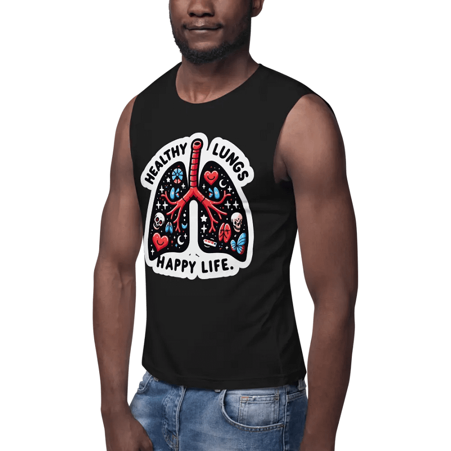Vibrant Lung Art Muscle Tank product image (8)