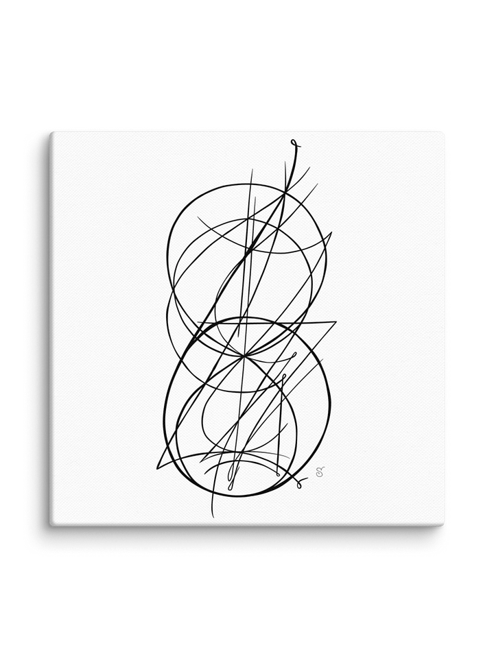 Intricacy in Monochrome Canvas - Abstract Image No. 8 product image (72)