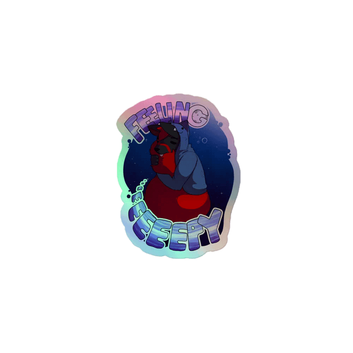 Feeling Eeeeeeeeepy Holographic Sticker product image (1)