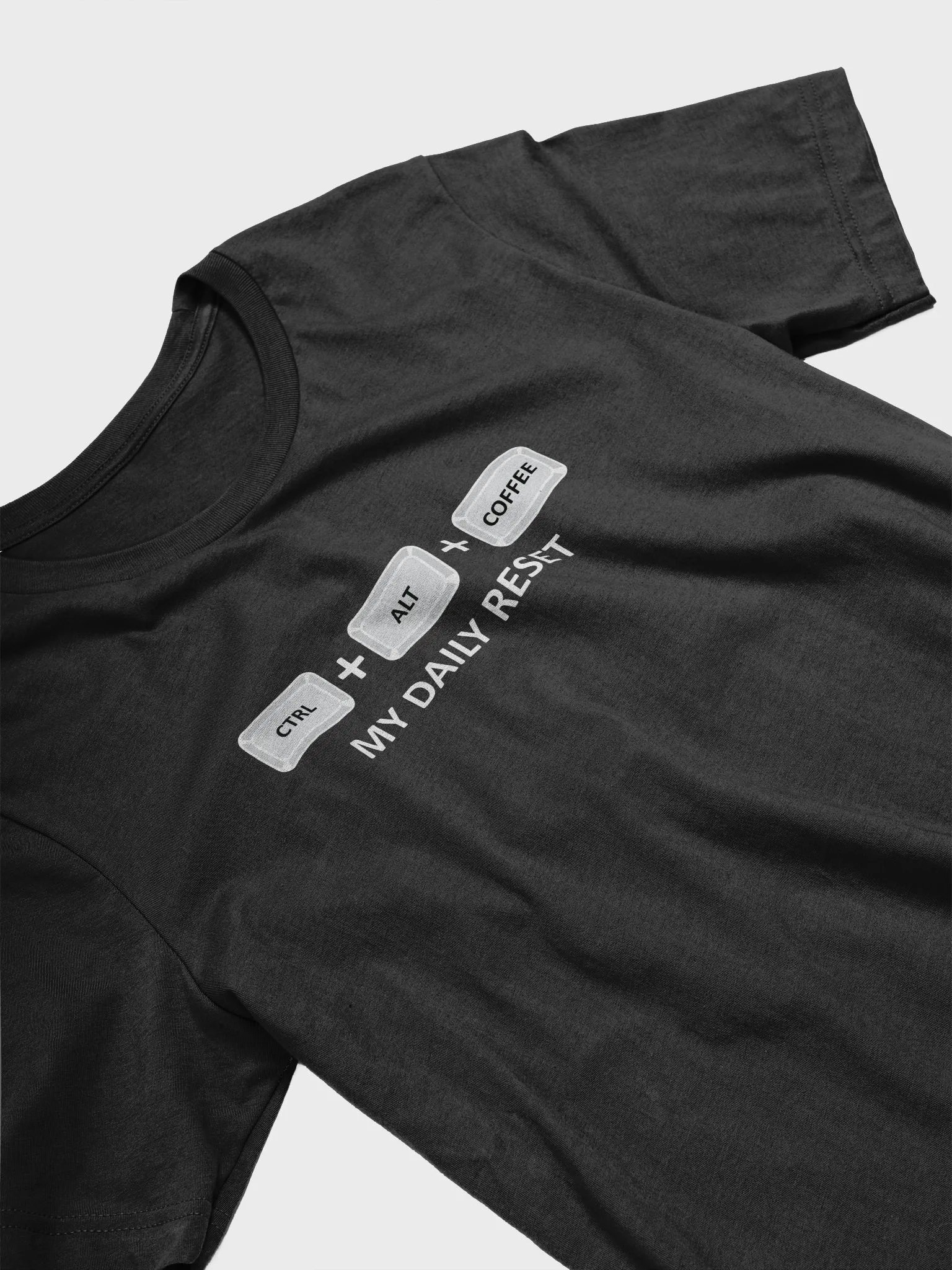 CTRL + ALT + COFFEE: Funny Graphic Tee for Coffee Lovers product image (3)