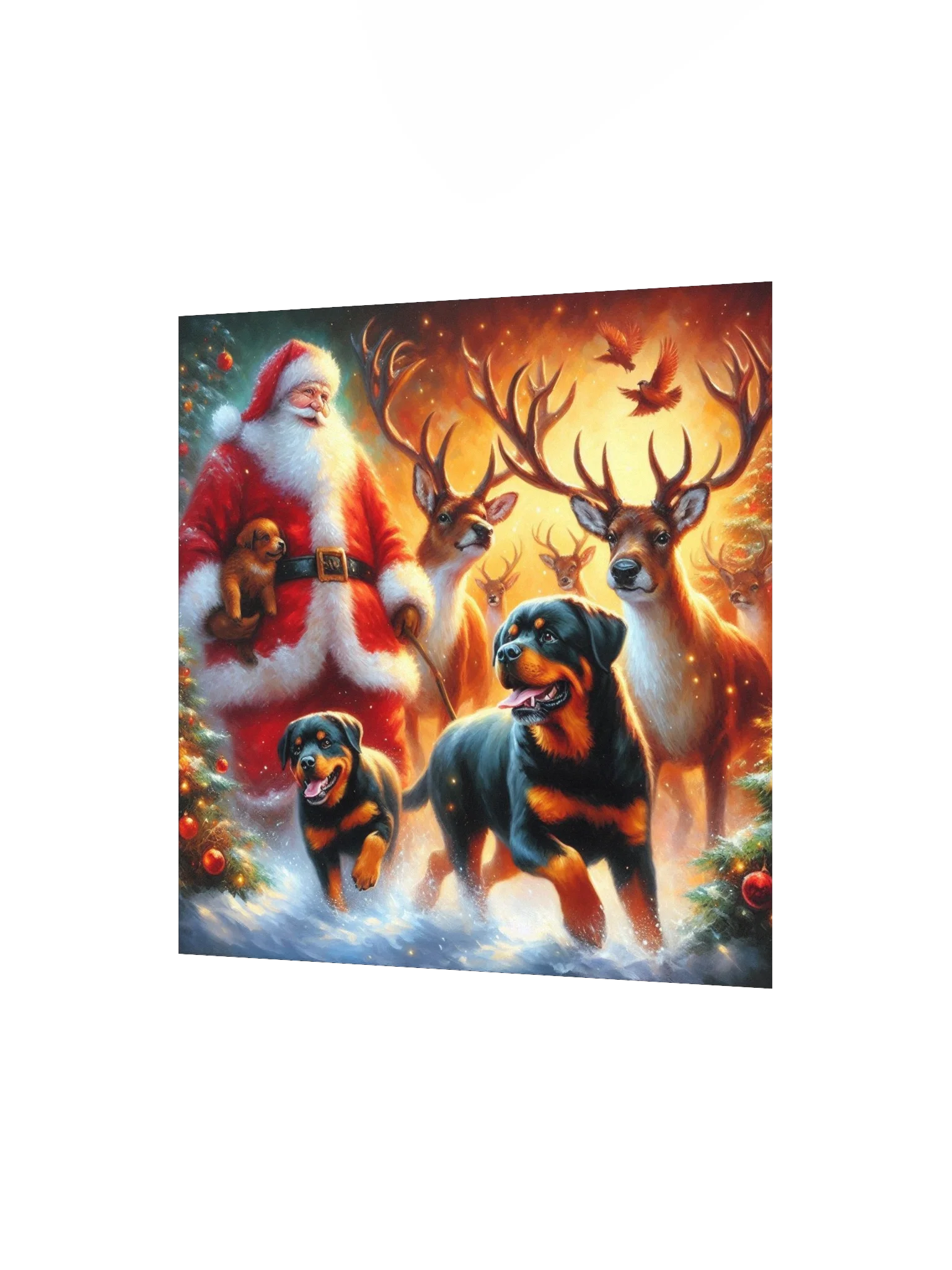 Rottweiler - Santa's Festive Friends Poster product image (6)