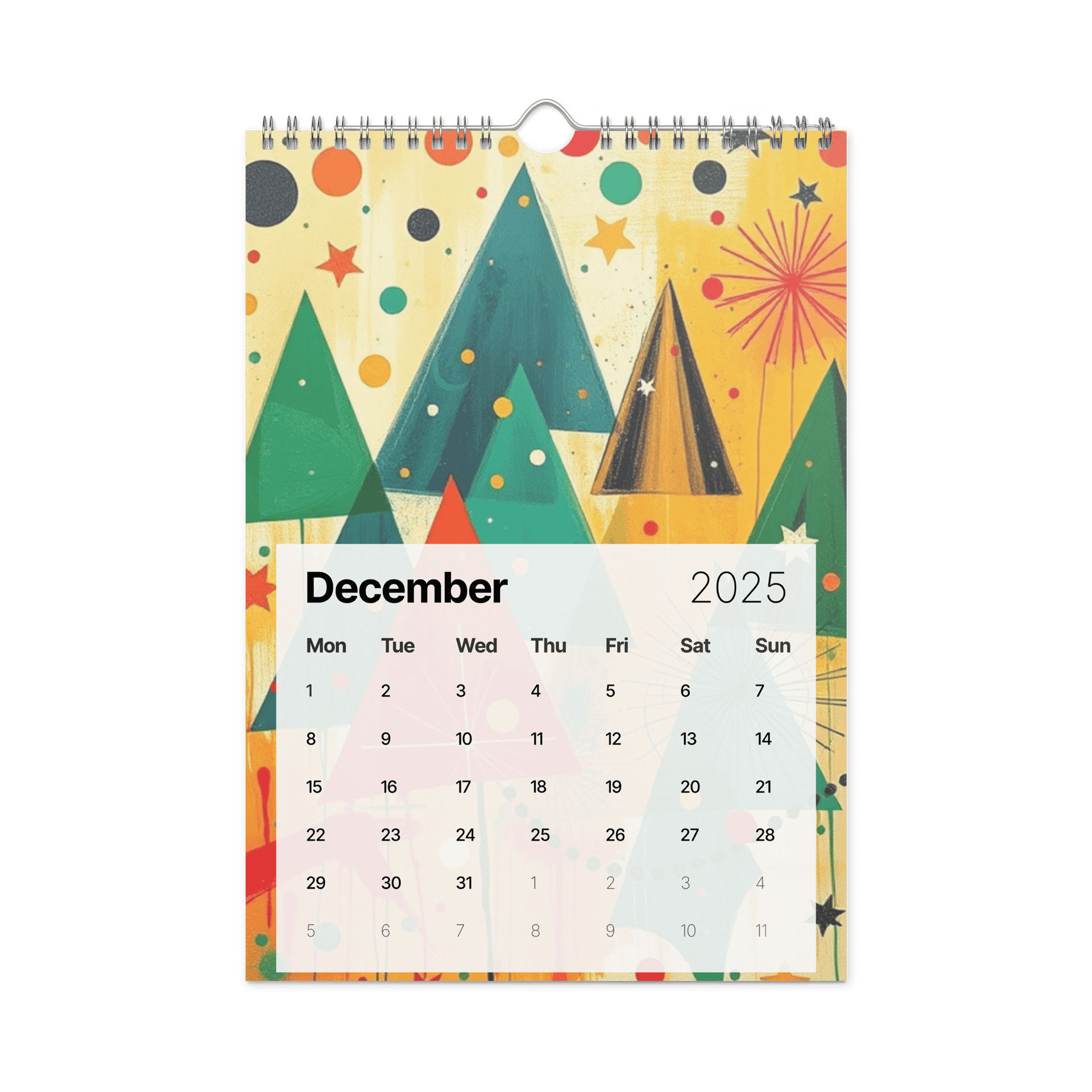 ART ABSTRACT WALL CALENDAR 2026 product image (4)