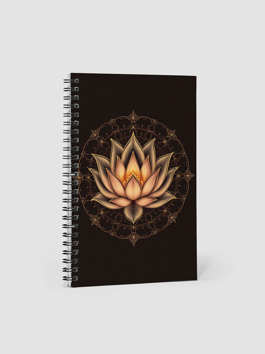 Golden Glow Lotus – Spiral Notebook product image (1)