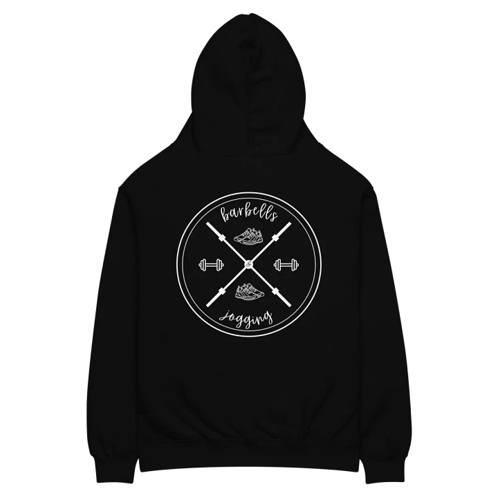 Barbells & Jogging X Emblem Unisex Hoodie product image (2)