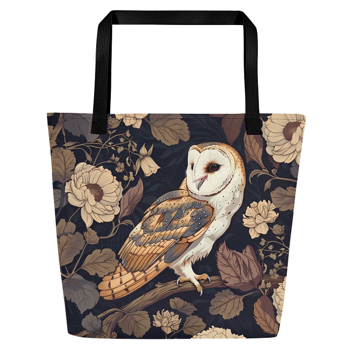 Tote Bag: Adorable Owl Classic Elegant Bohemian Vintage Style Design product image (1)