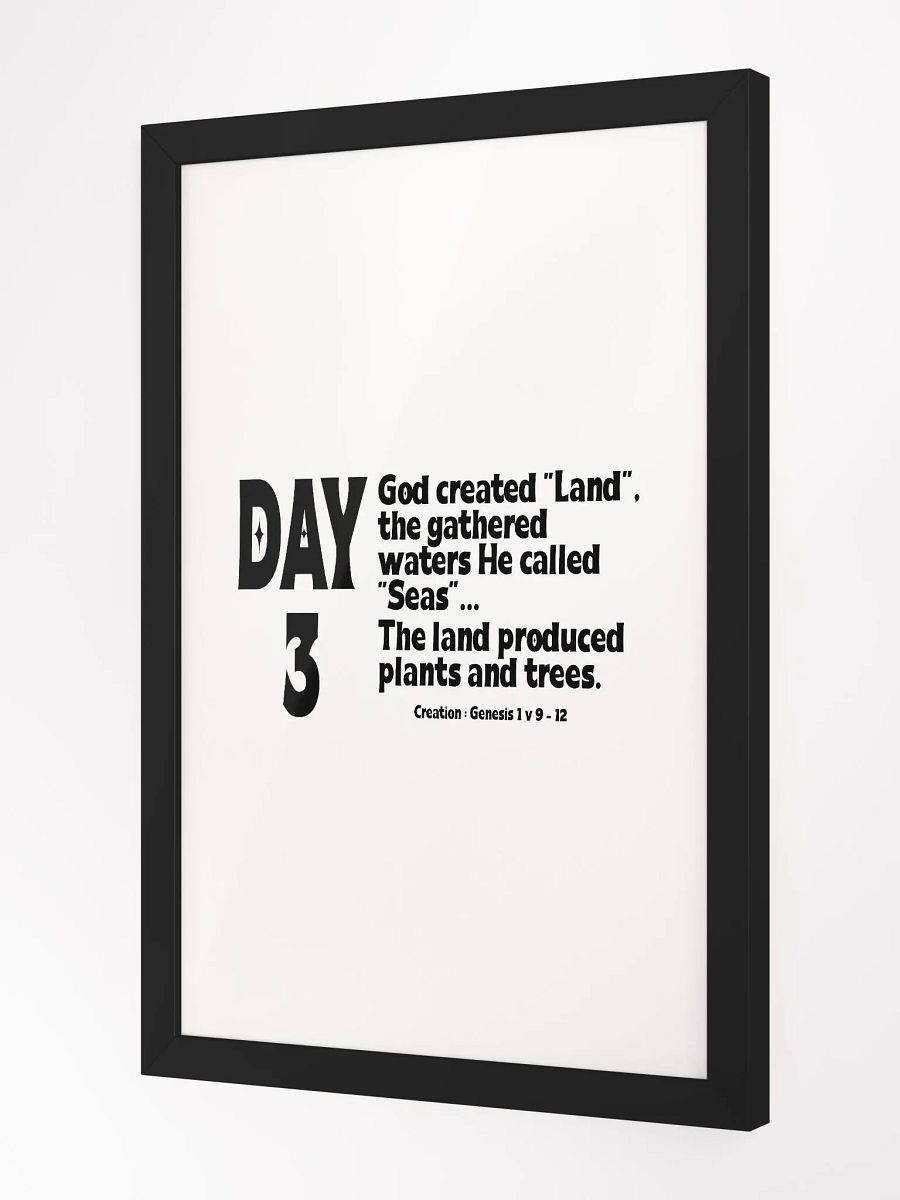 CREATION: DAY 3 Christian, Jesus, faith, God, Bible, Christianity, Jesus Christ, religion, Bible Verse, Love product image (3)